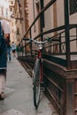 Beautiful and historic architecture of the streets of Florence in Italy