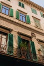 Beautiful and historic architecture of the streets of Florence in Italy