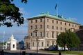 Beautiful historic building facade in Copenhagen, Denmark