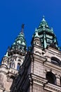 The towers of the neo-renaissance town hall in Liberec-Reichenberg