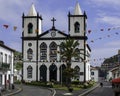 Beautiful historic church in Lajes do Pico, Azores island. Igreja Matriz de SÃÂ£o Roque.