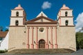 The beautiful historic church at Old Mission Santa Barbara Royalty Free Stock Photo