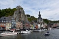 Dinant, city at Meuse river in Belgium