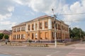 A beautiful historic house in the city of Prejmer. Transylvania. Romania Royalty Free Stock Photo