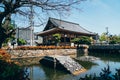 Beautiful historic japanese temple building