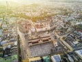 Beautiful historic market square at sunrise, Krakow, Poland Royalty Free Stock Photo