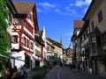 Stein am Rhein with Historic Main Street, Town Hall and Church Tower, Canton Schaffhausen, Switzerland
