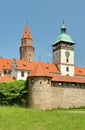 Marvellous stony Bouzov castle in Czech republic Royalty Free Stock Photo