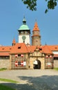 Marvellous stony Bouzov castle in Czech republic Royalty Free Stock Photo