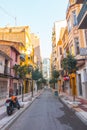 Beautiful historical and colorful spanish street, Castellon, Spain