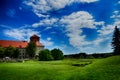  historical historic Polish royal castle Wawel on a warm summer day