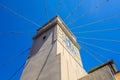 Beautiful historical tower clock on Capri island, Italy...IMAGE Royalty Free Stock Photo