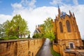 The beautiful Hohenzollern castle from inner yard