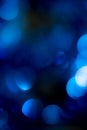 Beautiful holiday bokeh background of blue Royalty Free Stock Photo