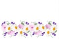 Beautiful holiday flower banner border.