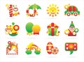 Beautiful holiday icons