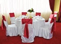 A beautiful holiday table.Wedding arrangement