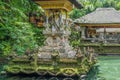 Beautiful Holy spring water temple in Sebatu village, Tegallalang, Bali, Indonesia Royalty Free Stock Photo
