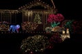 Beautiful home house christmas lights lighting