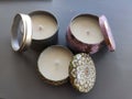 Beautiful home-made candels with essential oils