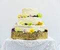 Beautiful Homemade Wedding Cake