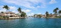 Beautiful Homes on the Intracoastal Royalty Free Stock Photo