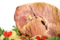 Beautiful honey baked ham Royalty Free Stock Photo