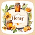 Beautiful honey label