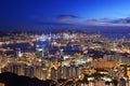 Beautiful Hong Kong night view Royalty Free Stock Photo
