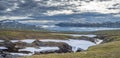 Beautiful Horizontal landscape North of the Arctic Circle in Sweden