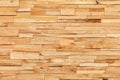 Beautiful horizontal mosaic of split wooden planks of longitudinal texture, closeup