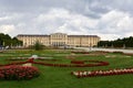 Beautiful horizontal shot of the Palace and Gardens of Schonbrunn in Vienna