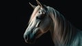 beautiful horse portrait illustration Animal wildlife Royalty Free Stock Photo