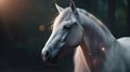 beautiful horse portrait illustration Animal wildlife Royalty Free Stock Photo