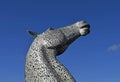 Horse sculptures in Scotland called the Kelpies