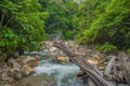 Beautiful hot springs in the jungle Royalty Free Stock Photo