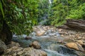 Beautiful hot springs in the jungle Royalty Free Stock Photo