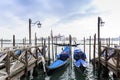 Beautiful house and canal with ships in Murano island at Venice, Italy 2015