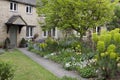 Beautiful House and garden in Burford, UK Royalty Free Stock Photo