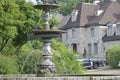 beautiful house, Montreal, Canada and fountain