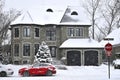 Beautiful House in Montreal in winter