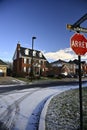 Beautiful House in Montreal in winter, Quebec Canada