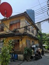 Beautiful house in off the beaten path small alleyways in Bangkok old district Talat Noi.