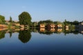 Beautiful houseboat at Dal Lake in Srinagar, India