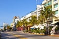 Beautiful houses in Art Deco style in South Miami Royalty Free Stock Photo