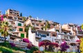 Colourful mediterranean houses at coast of Majorca, Spain
