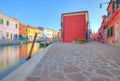 Beautiful houses of Burano island