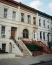 Beautiful houses in Crown Heights, Brooklyn, New York