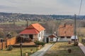 View of The beautiful houses in Heviz village, Hungary