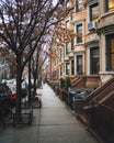 Beautiful houses in Park Slope, Brooklyn, New York Royalty Free Stock Photo